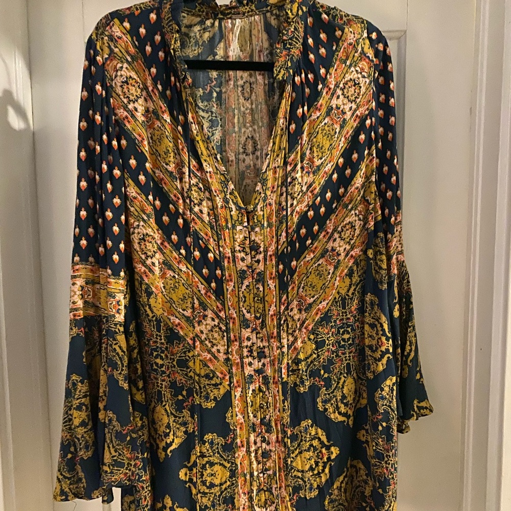 Free People Paisley Shift Dress
